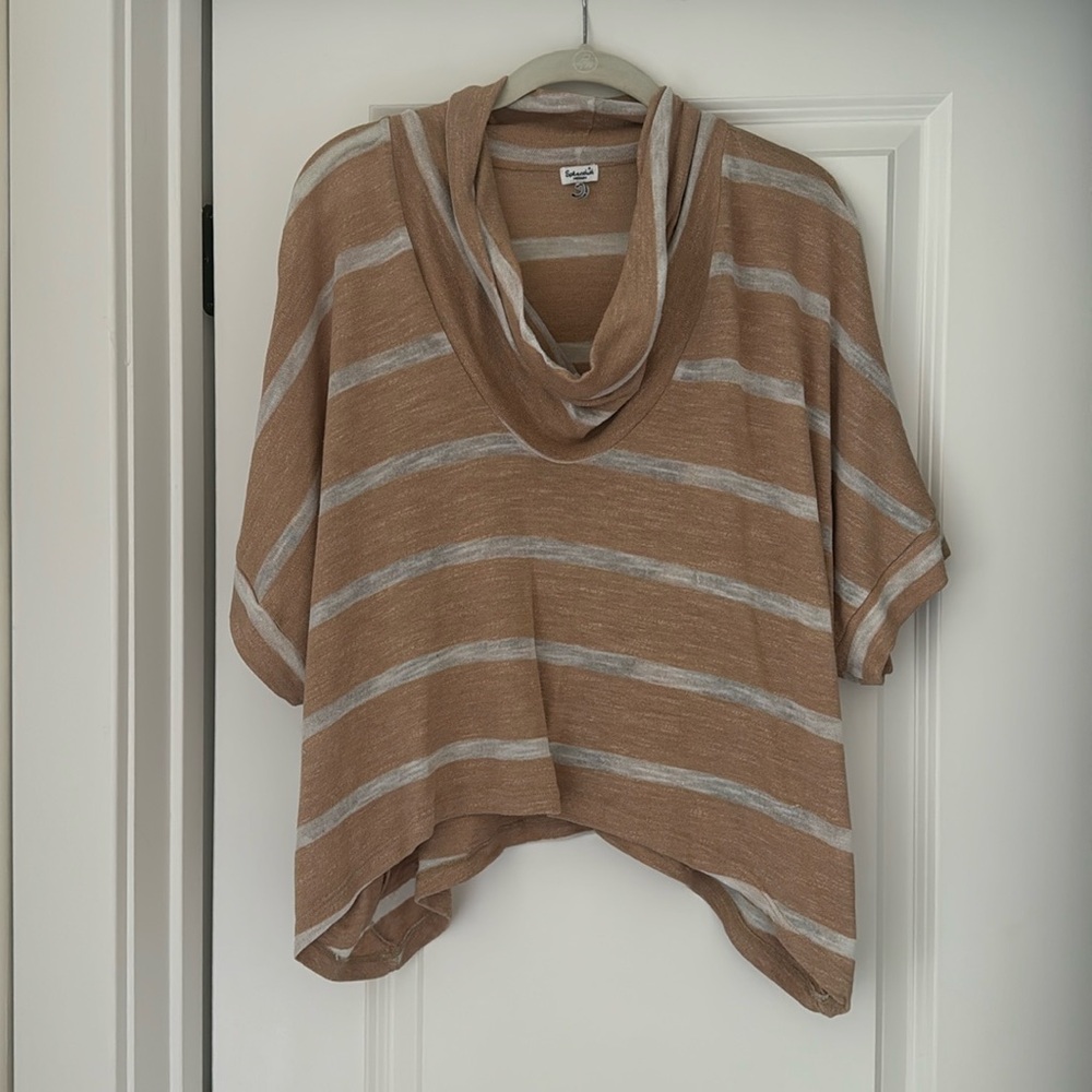 Anthro coastal draped top